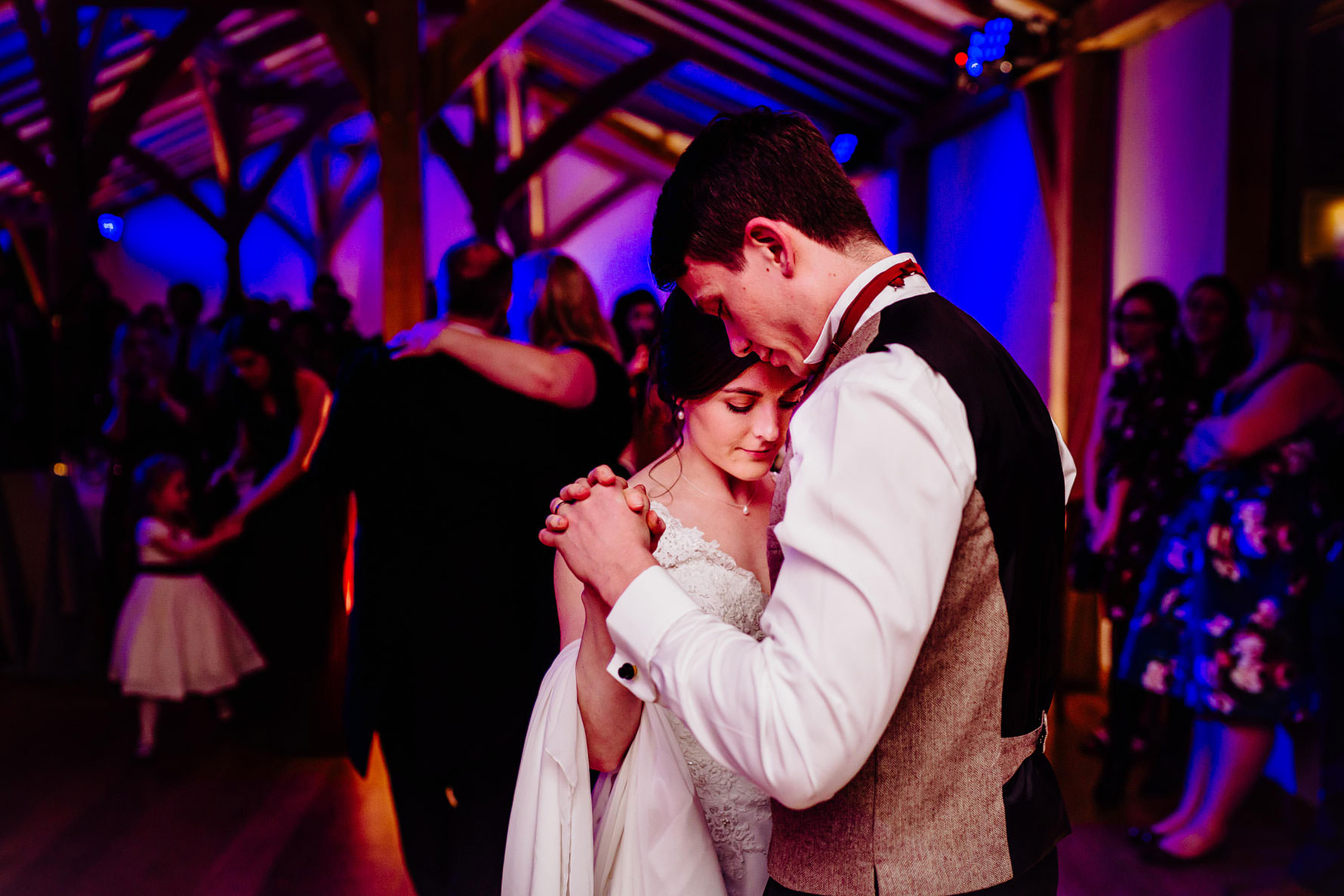 a colourful image of a first dance